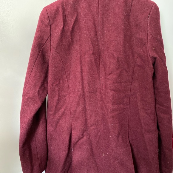 Vintage Forever 21 Burgundy Coat - Size M - Picture 4 of 4